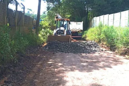 Mauá intensifica terraplanagem nas áreas de mananciais