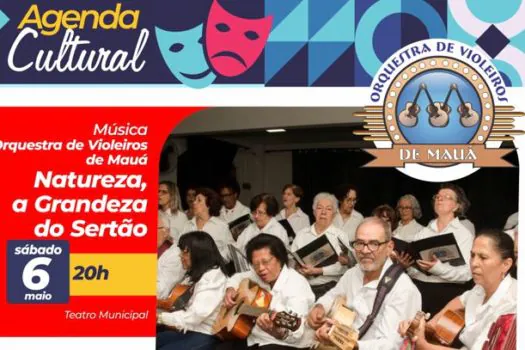 Teatro Municipal de Mauá recebe a Orquestra de Violeiros