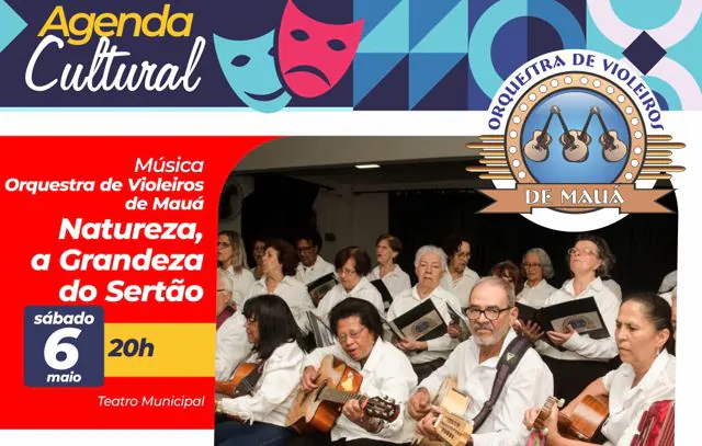 Teatro Municipal de Mauá recebe a Orquestra de Violeiros