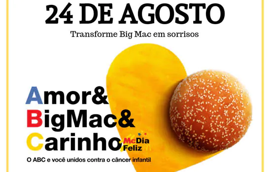 Sábado tem McDia Feliz 2019 – Amor & Big Mac & Carinho