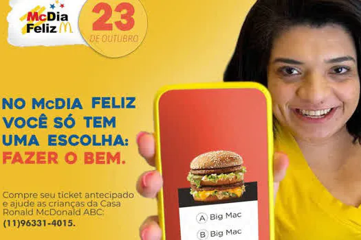 Campanha McDia Feliz 2021 no ABC ganha apoio da rede de ensino Singular