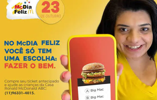 Campanha McDia Feliz 2021 no ABC ganha apoio da rede de ensino Singular