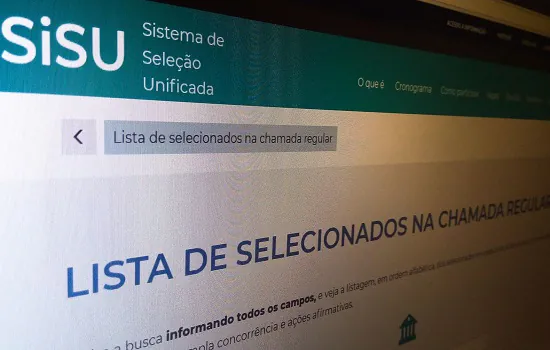 MEC divulgou hoje resultado da primeira chamada do Sisu