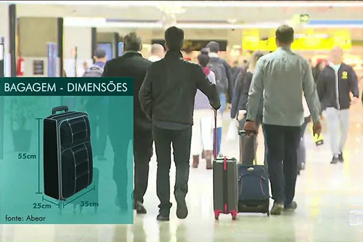 Novas regras para bagagem de mão começam a valer no aeroporto de Congonhas