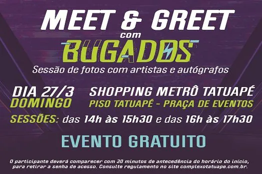 Shopping Metrô Tatuapé realiza Meet & Greet com atores de Bugados