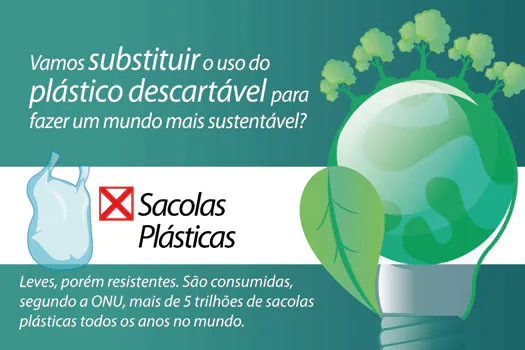 Ribeirão Pires promove campanha de conscientização para a redução do uso de plástico