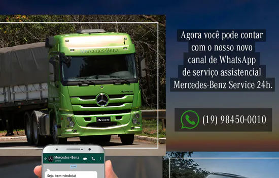 Mercedes-Benz inicia atendimento por WhatsApp