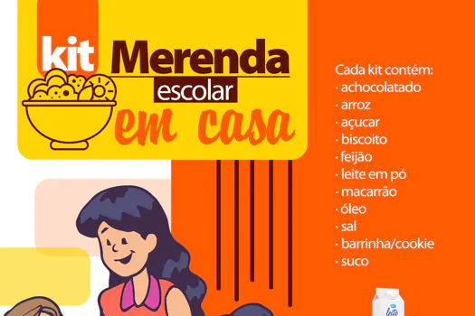 Ribeirão Pires distribuirá “Kit Merenda Escolar – Em Casa”