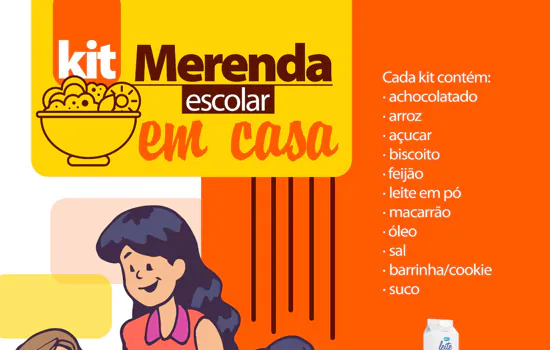 Ribeirão Pires distribuirá “Kit Merenda Escolar – Em Casa”