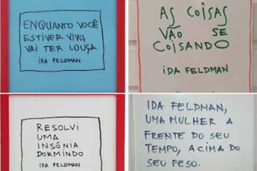 Exposição “Ida Feldman, Filósofa de Ladrilhos” na Estação Alto do Ipiranga