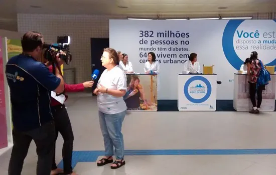 Estação Sé do Metrô recebe campanha de conscientização e prevenção contra o Diabetes