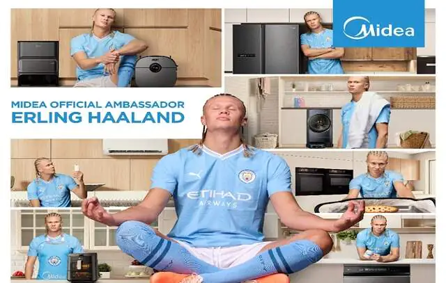 Erling Haaland é o novo embaixador da Midea