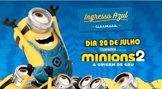 Minions 2 é o filme do mês para o Ingresso Azul no Golden Square Shopping