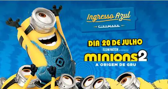 Minions 2 é o filme do mês para o Ingresso Azul no Golden Square Shopping