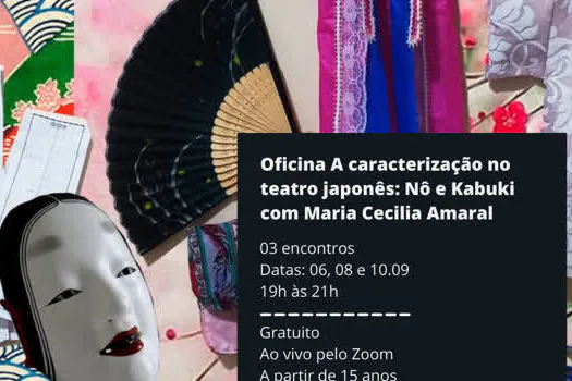 Ribeirão Pires e MIS promovem oficina online de caracterização cênica japonesa