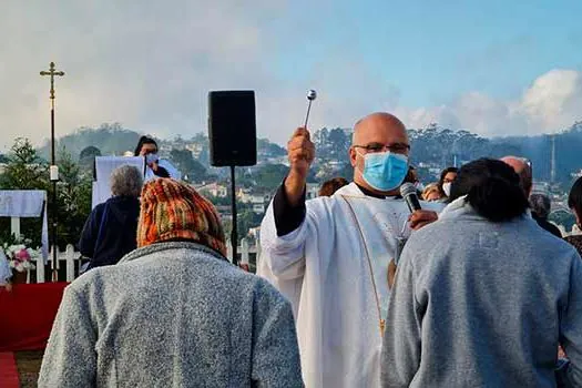 Tradicional Missa de Santo Antônio acaba de ser celebrada no Mirante de Ribeirão Pires