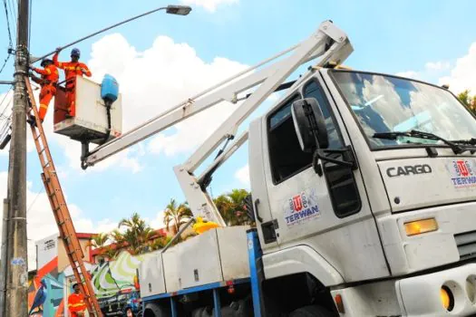 Santo André alcança modernização da iluminação pública em 60% da cidade