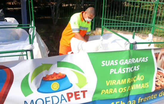 Moeda Pet acontece no portão principal do Parque Central neste sábado