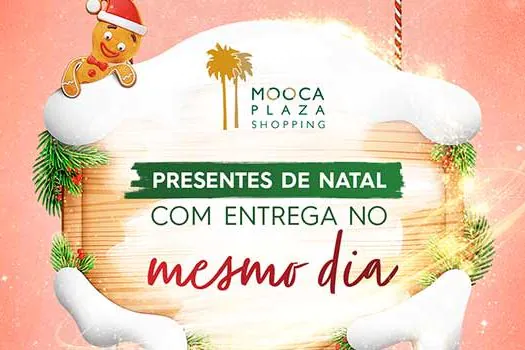 Mooca Plaza tem presentes de Natal com entrega no mesmo dia pelo aplicativo