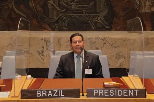 Mourão discursa sobre paz, mulheres e Haiti na ONU