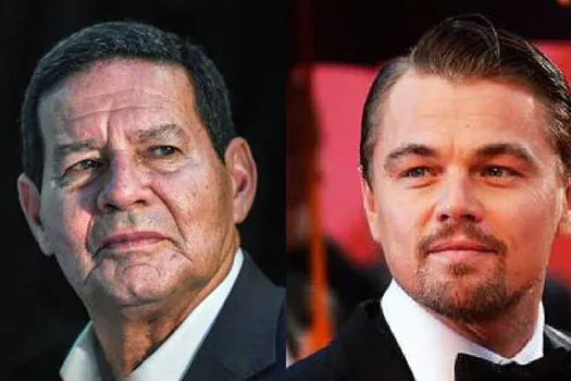 Mourão chama DiCaprio para visitar Amazônia e diz ter ‘angústia’ por resultados