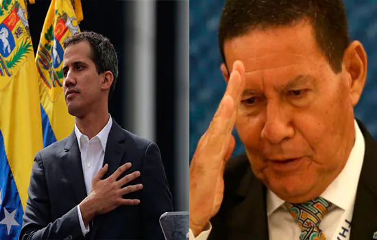 Mourão diz que a decisão de Juan Guaidó não foi a melhor