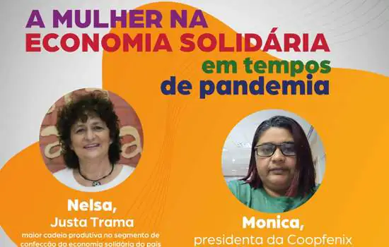 Diadema realiza live “A Mulher na Economia Solidária em Tempos de Pandemia”