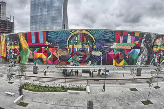 Mural Etnias, de Kobra, entra para o Guinness como maior grafite do mundo