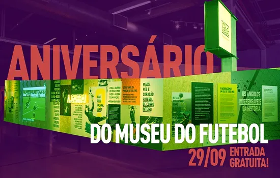 Museu do Futebol faz aniversário em 29/09 e oferece entrada grátis para visitantes