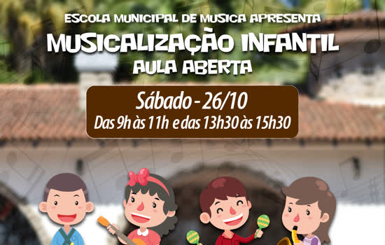 Ribeirão Pires terá aula aberta de Musicalização Infantil no dia 26