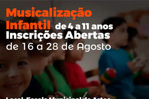 Ribeirão Pires abre vagas para musicalização infantil