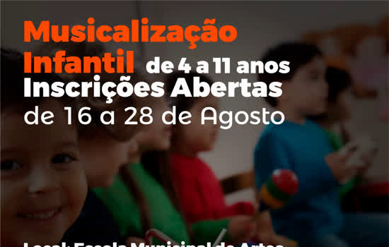 Ribeirão Pires abre vagas para musicalização infantil