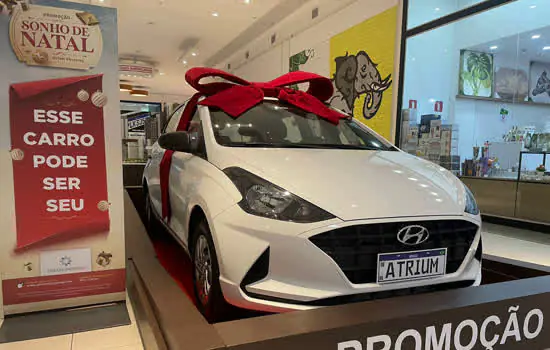 Natal do Atrium Shopping tem Vila do Noel e sorteio de carro 0km