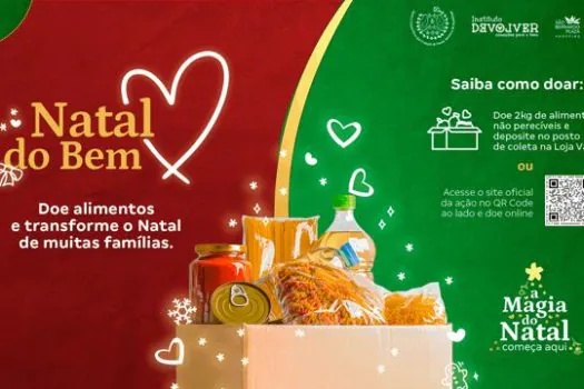 São Bernardo Plaza arrecada alimentos em ação solidária de Natal