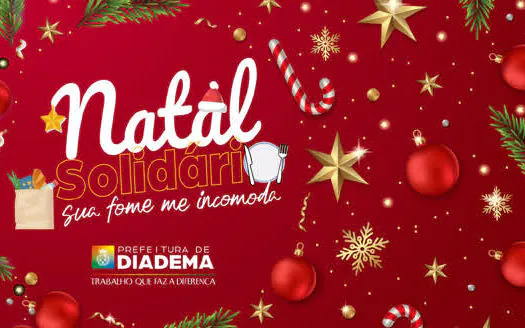 Diadema realiza Natal Solidário por meio da Campanha Sua Fome Me Incomoda