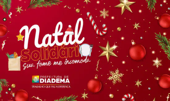 Diadema realiza Natal Solidário por meio da Campanha Sua Fome Me Incomoda