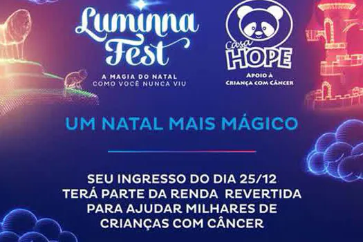 Natal solidário no Luminna Fest