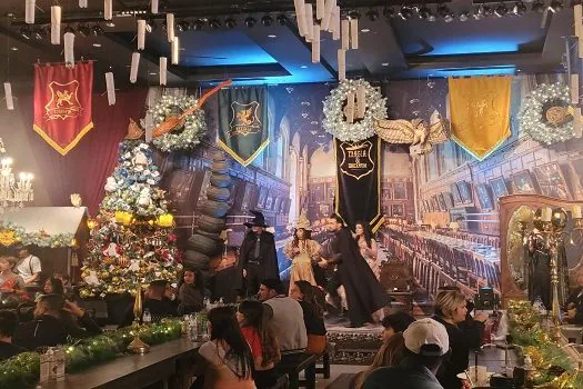 Natal Mágico é a atração do maior castelo e restaurante bruxo do Brasil