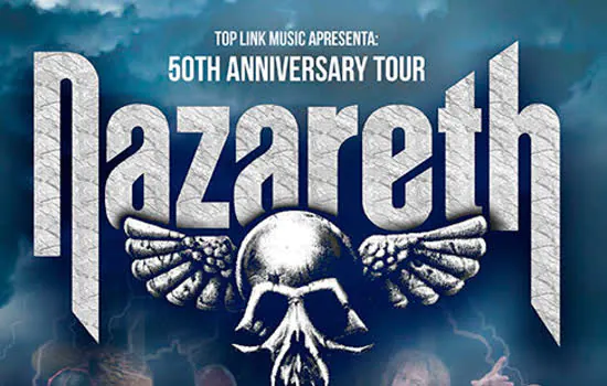 Tom Brasil apresenta Nazareth – 50th Anniversary Tour