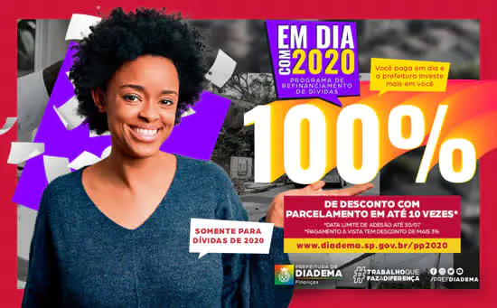 Diadema lança programa de refinanciamento de dívidas de 2020