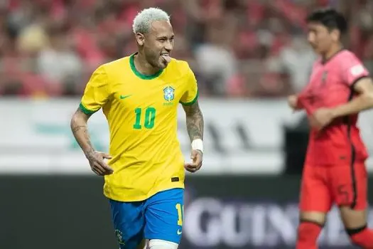 Neymar marca duas vezes de pênalti e Brasil goleia a Coreia do Sul em amistoso