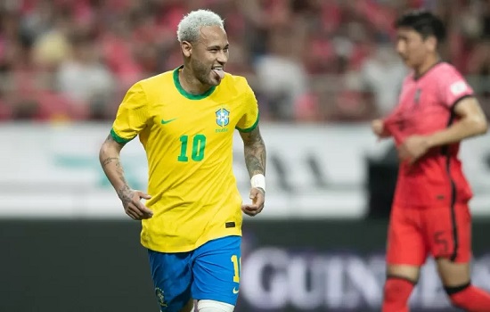 Neymar marca duas vezes de pênalti e Brasil goleia a Coreia do Sul em amistoso