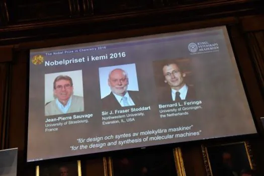 Nobel de Química premia trio de “máquinas moleculares”