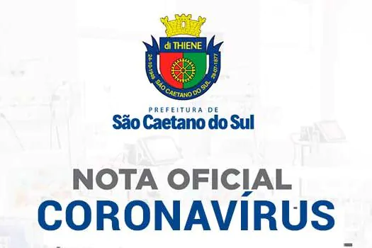 NOTA OFICIAL – SÃO CAETANO CONTRA O CORONAVÍRUS – 16/3