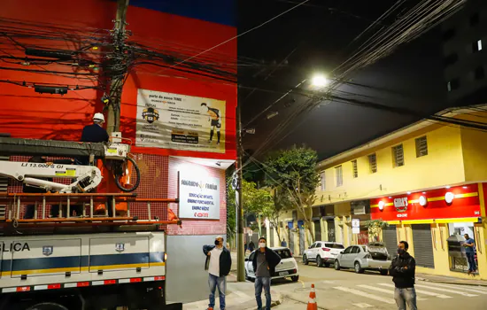 São Caetano inicia troca da iluminação pública por LED