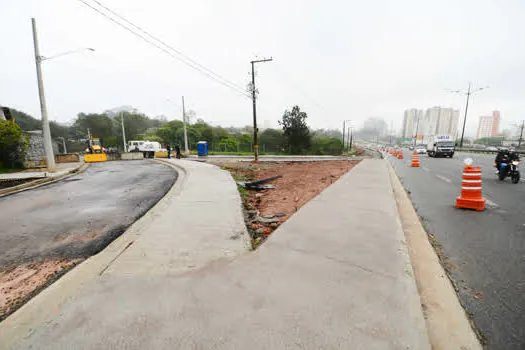 Construção de novo acesso ao bairro Planalto no km 19 da Anchieta entra na fase final