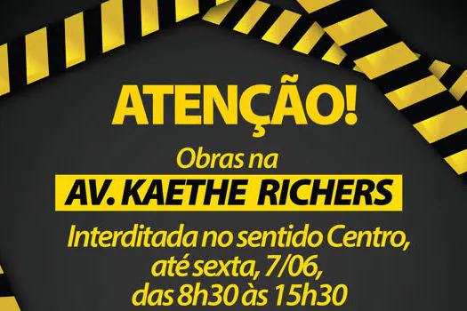 Esquema especial de trânsito na Avenida Kaethe Richers – Novo Asfalto