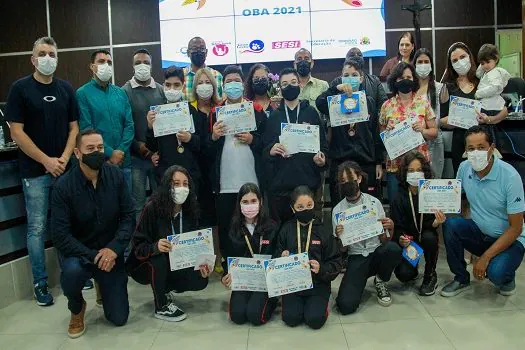 Medalhistas da Olimpíada Brasileira de Astronomia de Ribeirão Pires são homenageados