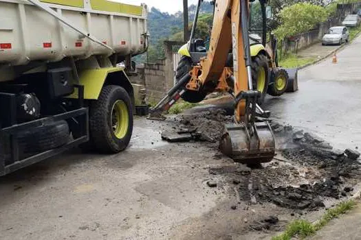 Ribeirão Pires inicia obras para escoamento de águas pluviais no Jardim Valentina