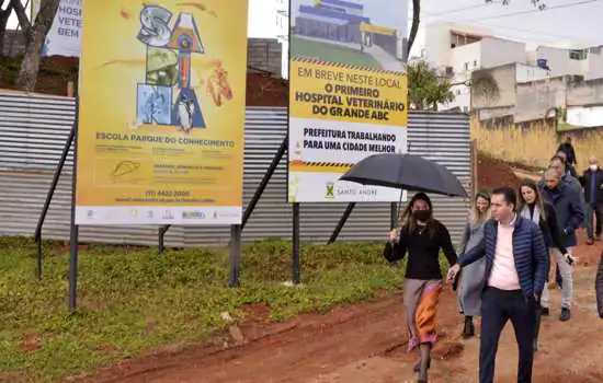 Obras do Hospital Veterinário avançam em Santo André